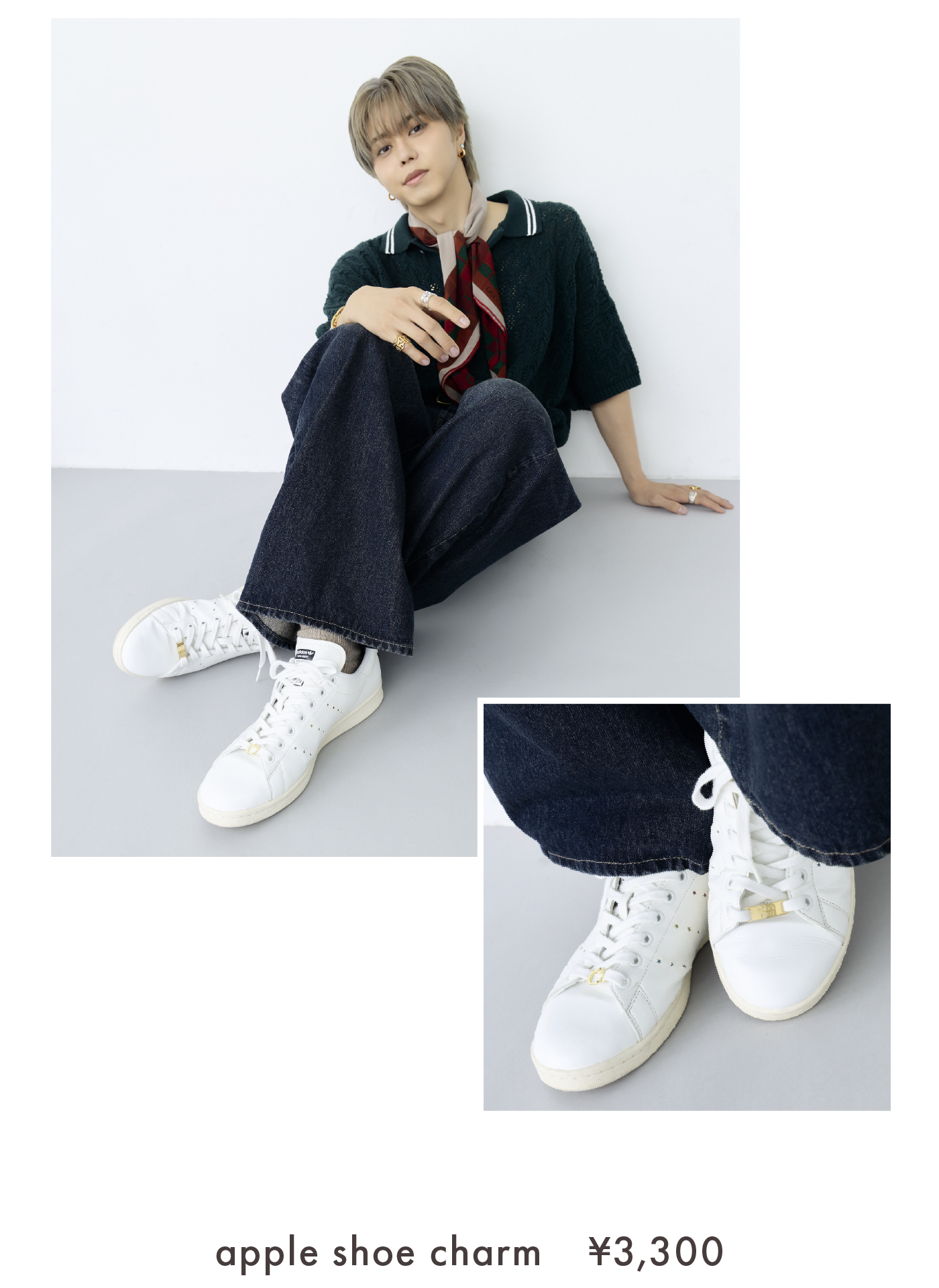 apple shoe charm